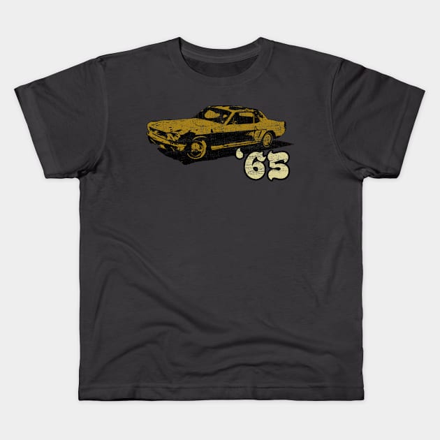 65 Mustang Kids T-Shirt by Abstract